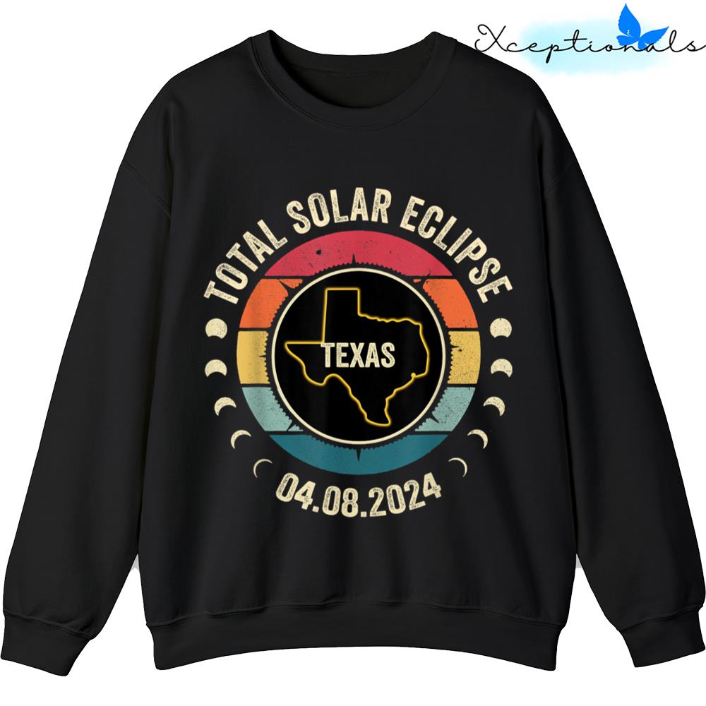 Texas Total Solar Eclipse 2024 American Totality April 8 Sweater Sweatshirt