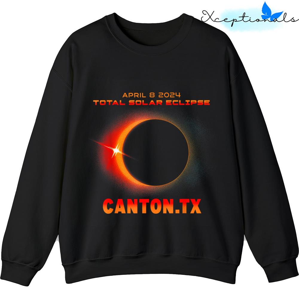 Total Solar Eclipse 2024 Canton Texas Sweater Sweatshirt
