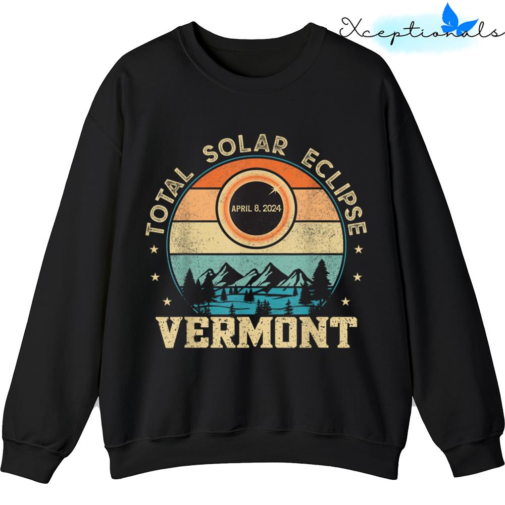 Vermont Total Solar Eclipse April 8Th 2024 Sweater Sweatshirt